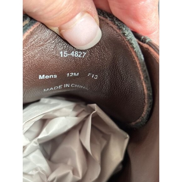 Gorgeous Johnston & Murphy Black Sheep Skin Leather Chukka Boots 12 - Picture 9 of 9